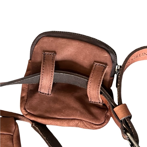 Ivan Grundahl Waist Bag Three-Piece Leather Suede Vintage Retro Belt Pack S M - Picture 10 of 15